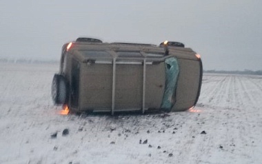 В Скопинском районе водитель из Подмосковья перевернулся на УАЗ Patriot и погиб
