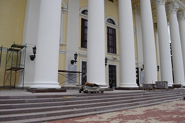 Фоторепортаж: реконструкция Рязанского театра драмы подошла к завершающему этапу