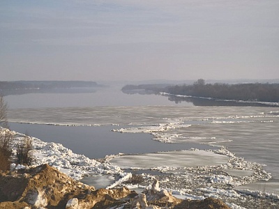 В Касимове зафиксировали начало ледохода на Оке