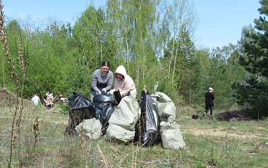 Рязанские волонтёры очистили берега Окского заповедника для спасения выхухоли