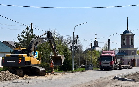 В Рыбновском округе продолжается ремонт 28 км дороги
