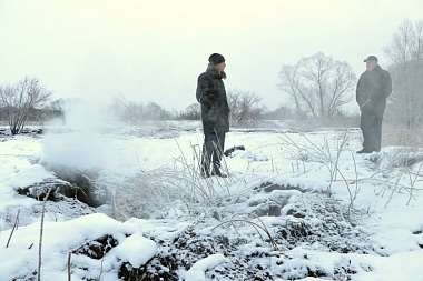 В Скопинском районе загорелся торфяник