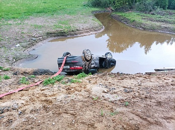 В Шиловском районе водитель Kia уснул за рулём и вылетел в кювет 