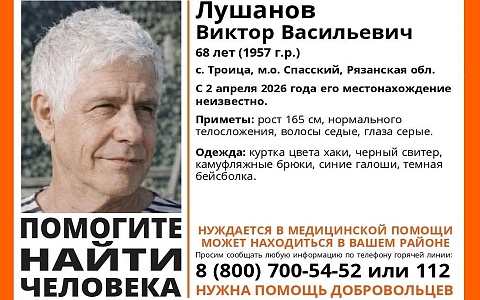 В Спасском районе ищут пропавшего седого мужчину