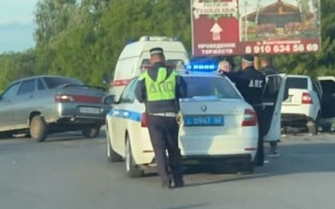 На трассе в Рыбновском районе произошло серьезное ДТП