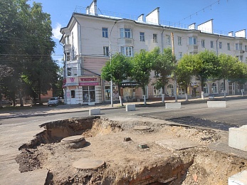 Фоторепортаж: в Рязани проводят капремонт на Первомайском проспекте