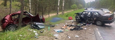 Пассажирка погибла в столкновении двух легковушек в Рыбновском районе 