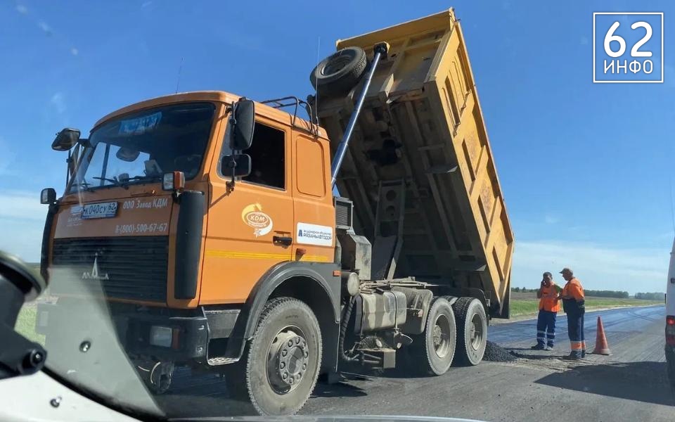 В Кораблинском районе при ремонте дороги украли асфальтабетонный гранулянт - 62ИНФО