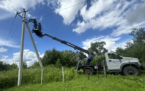 В Рязанской области из-за непогоды произошли отключения света в трёх районах