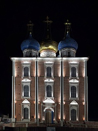 На соборе в Рязанском кремле заработала новая подсветка