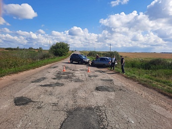 В Сасовском районе при столкновении двух легковушек пострадал 45-летний пассажир 