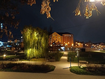 Локацию в центре Рязани украсили к Новому году