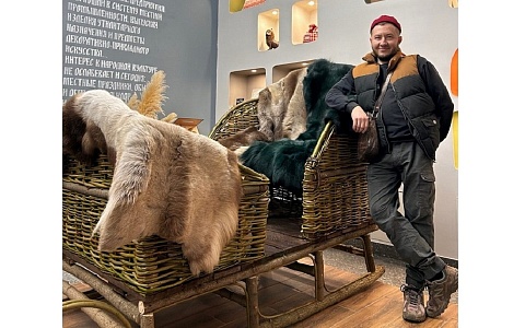 Рыбновский мастер представил на Рязанской ВДНХ самодельные сани