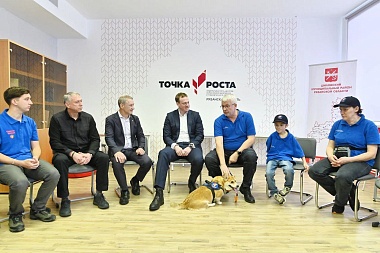 Рязанский губернатор Малков посетил корги-отряд «Маруся и друзья»