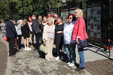 В Рязани открыли новый сквер с «Доской почёта» на Чкалова