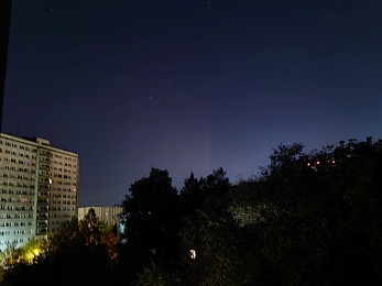 В Спасском районе заметили мощное северное сияние