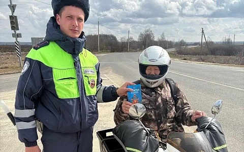 В Кораблинском районе автоинспекторы провели беседы с мотоциклистами 