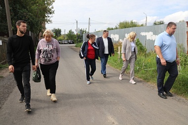 В Рязани завершили ремонт на улице Лизы Чайкиной у детского сада