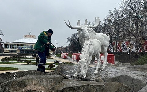 В Рязани фонтаны начали готовить к запуску