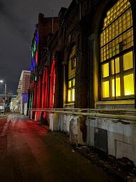 Бывший хлебозавод № 1 подсветили