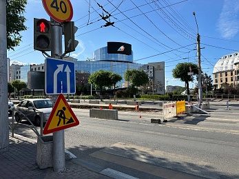 Фоторепортаж: в Рязани проводят капремонт на Первомайском проспекте