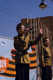 В Рязани акция "Георгиевская лента" началась с концерта на площади Победы