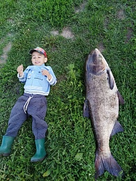Ухоловский рыбак поймал толстолобика-монстра размером с ребенка и весом 24,4 кг