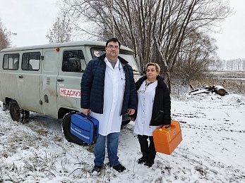 Диспансеризацию на дому провели для старожиловских малоподвижных граждан