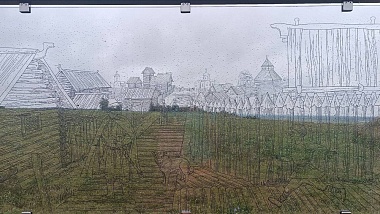 На Старой Рязани разместили новые стенды с очертаниями города до разрушения