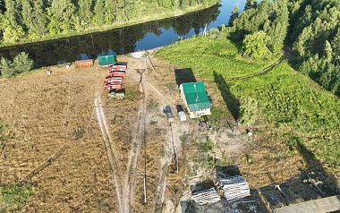 Очевидец снял пожар в Спасском районе с высоты