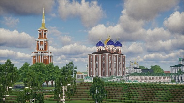 Рязанский кремль изобразили в стилистике Minecraft