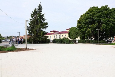 Мэр Рязани Виталий Артёмов рассказал о ходе строительства сквера у «Рязани-2»