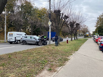 В Рязани EXEED попал в ДТП на Есенина