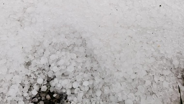 В Кадомском районе выпал огромный град 