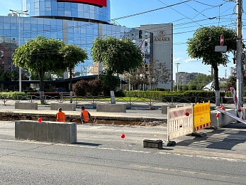 Фоторепортаж: в Рязани проводят капремонт на Первомайском проспекте