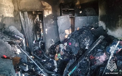 В Рязани произошел пожар в жилом доме
