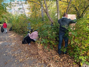 Более 200 рязанцев вышли на первый осенний субботник - 62ИНФО Более 200 рязанцев вышли на первый осенний субботник