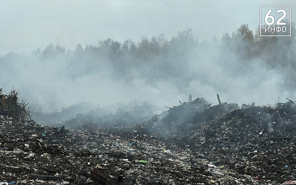 В Ермишинском районе горит свалка - 62ИНФО