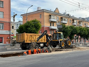 Фоторепортаж: в Рязани проводят капремонт на Первомайском проспекте