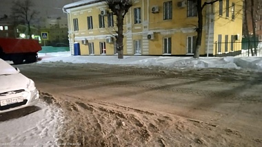 Ночью с улиц Рязани вывезли более 5 тысяч кубометров снега 