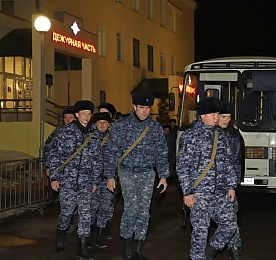 В Рязани встретили сводный отряд полиции из командировки на Северном Кавказе