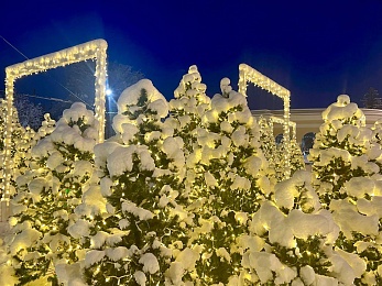 В Рязани Торговый городок украсили в советском сказочном стиле