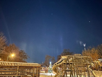 В Рязанской области снова сфотографировали световые столбы