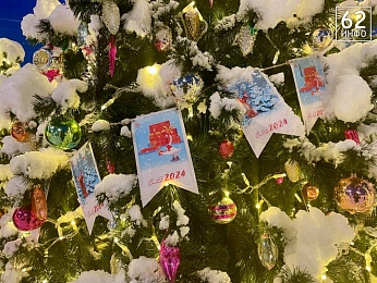 Снег и гирлянды превратили Рязань в новогоднюю открытку