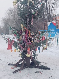 В Рязани елка на Белякова потрясла эстетов и не только