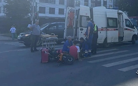 В Рязани врачи помогли велосипедисту после ДТП с Toyota на Куйбышевском шоссе