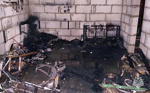 На пожаре в Старожиловском районе погиб 32-летний мужчина