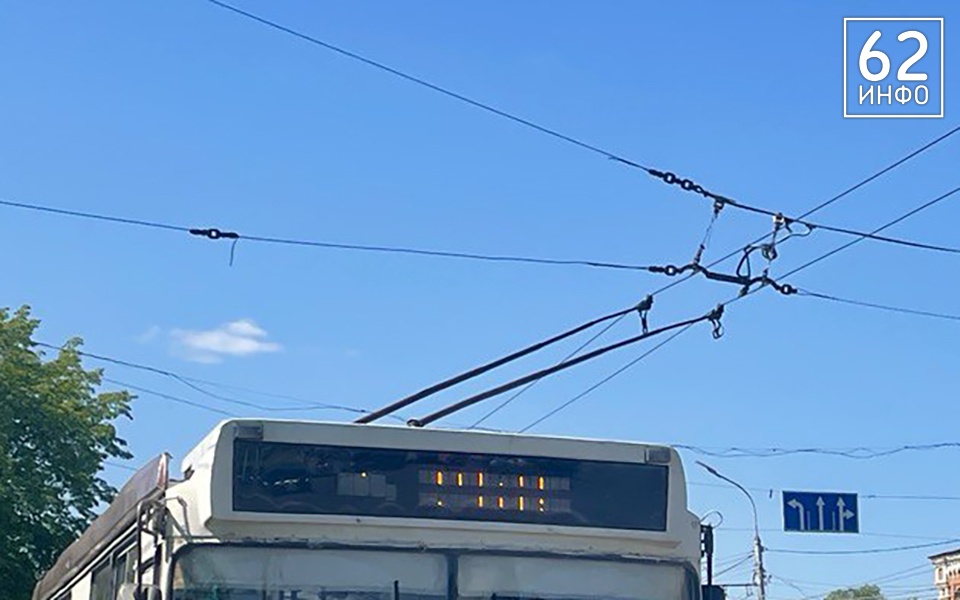 В Рязани произошел обрыв троллейбусных проводов - 62ИНФО