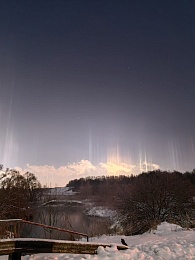 В Рязанской области снова сфотографировали световые столбы