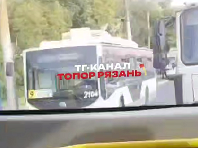 В центре Рязани десяток троллейбусов прекратил движение